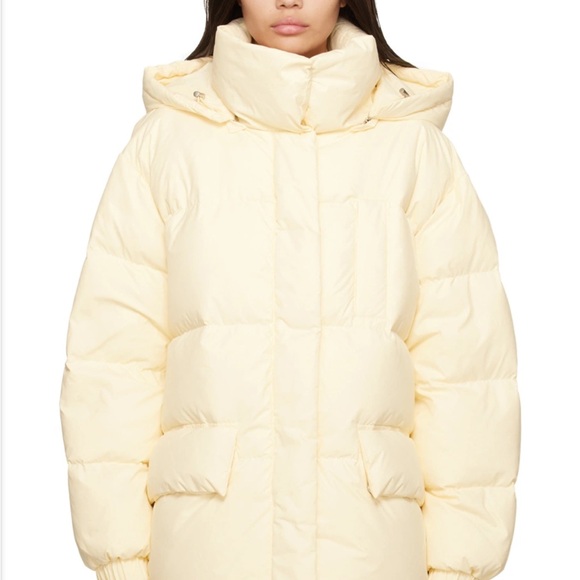 Frankie Shop Jackets & Blazers - Frankie Shop Light Cream Puffer Jacket